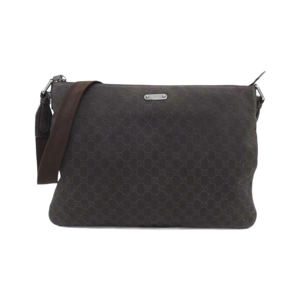 Gucci GG denim crossbody bag Brown Black